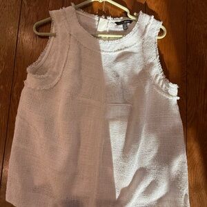 Banana Republic White Textured Blouse